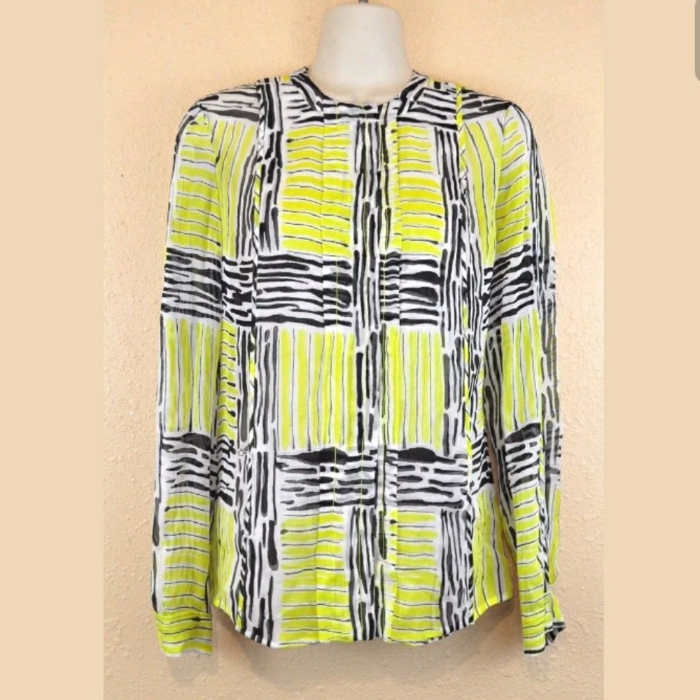 Diane Von Furstenberg Silk Blouse Top DVF 6